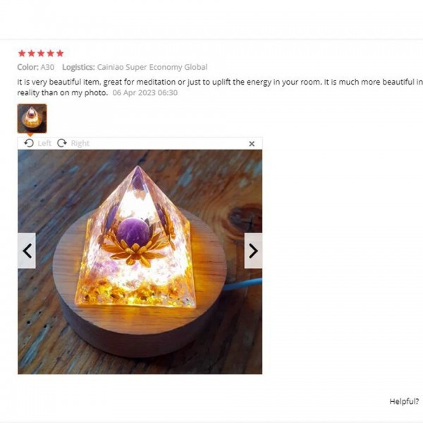 Pyramide en cristal d'améthyste pour protection énergie|5,39 €|OKKO MODE