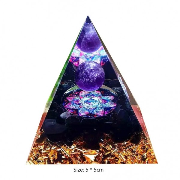 Pyramide d'orgone en cristal naturel pour méditation, énergie péridot Reiki chakra|1,96 €|OKKO MODE