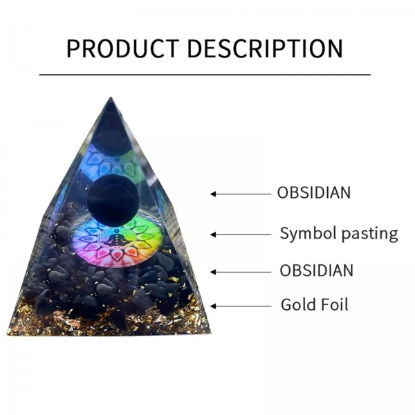 Pyramide d'orgone en cristal naturel pour méditation, énergie péridot Reiki chakra|1,96 €|OKKO MODE