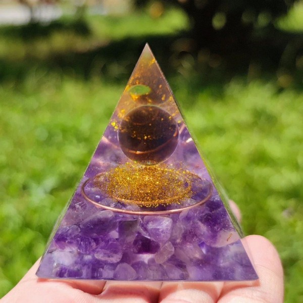 Pyramide d'arbre de vie avec péridot guérison Reiki Chakra énergie orgonite|5,39 €|OKKO MODE