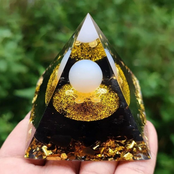 Pyramide d'arbre de vie avec péridot guérison Reiki Chakra énergie orgonite|5,39 €|OKKO MODE