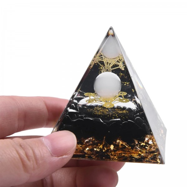 Pyramide d'arbre de vie avec péridot guérison Reiki Chakra énergie orgonite|5,39 €|OKKO MODE