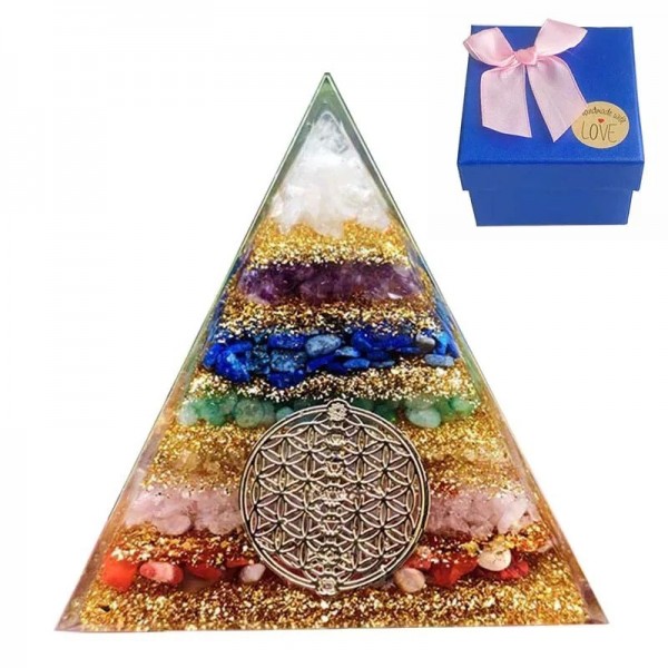 Pyramide d'orgonite blanc pour guérison chakras et énergie|4,03 €|OKKO MODE