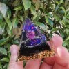 Pyramide d'orgonite fait main - sphère cristal, pierre naturelle & obsidienne|1,98 €|OKKO MODE