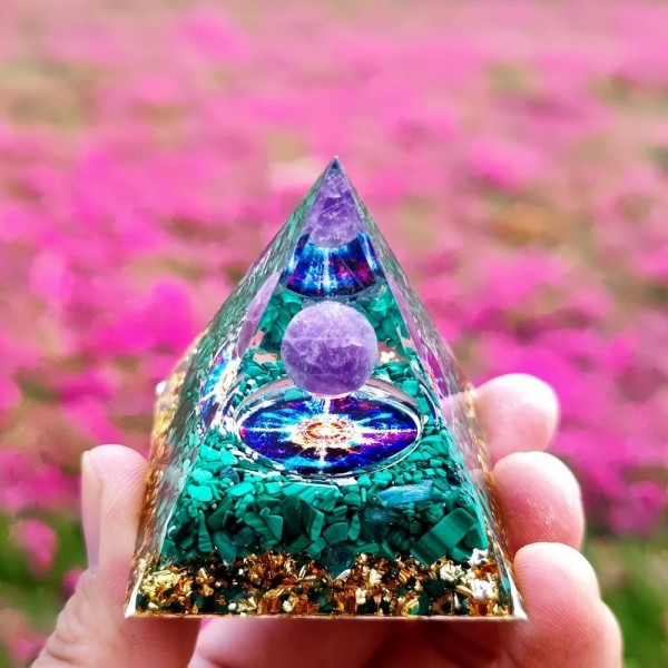 Orgone Pyramid Energy Generator, Natural Alanding Yst, Peridot Reiki|2,31 €|OKKO MODE