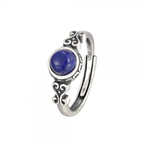 Bague en argent S925 vintage pour femme, napCrystal naturel et kyanite|8,99 €|OKKO MODE