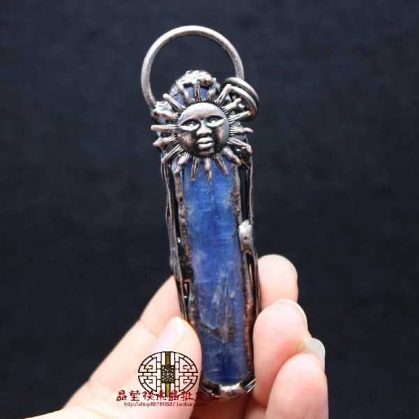 Pendentifs de soleil Vintage en pierre de Quartz Kyanite naturelle irrégulière plaquée Bronze|12,59 €|OKKO MODE