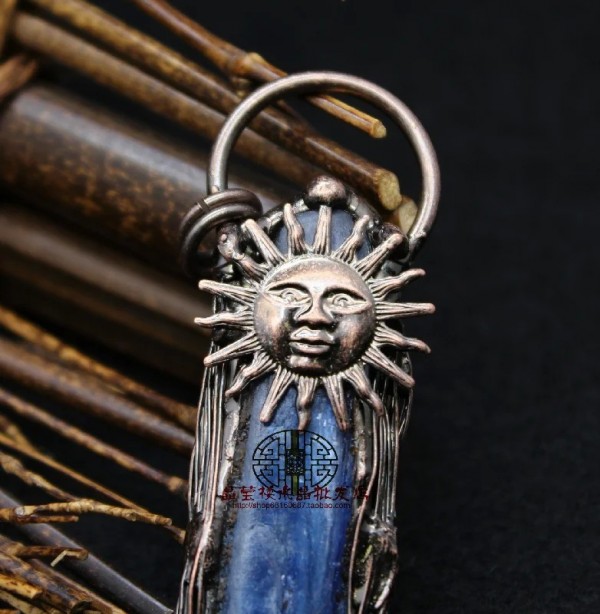 Pendentifs de soleil Vintage en pierre de Quartz Kyanite naturelle irrégulière plaquée Bronze|12,59 €|OKKO MODE