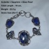 Bracelet en kyanite, ambre brut, adrenzoisite, œil de tigre et Lapis Lazuli|14,39 €|OKKO MODE