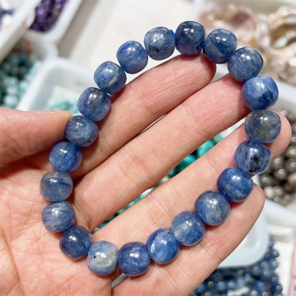 Bracelet en kyanite naturelle personnalisé pour hommes et femmes, bijoux en pierres précieuses|26,09 €|OKKO MODE