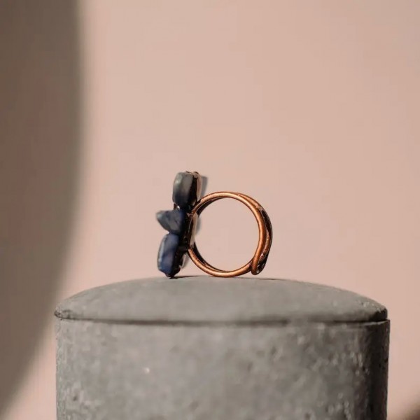 Bague en pierre de kyanite naturelle, cadeau bijoux unique|13,49 €|OKKO MODE