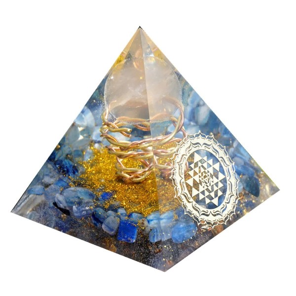 Pyramide Orgone Quartz Rose avec Kyanite et cuivre|16,19 €|OKKO MODE