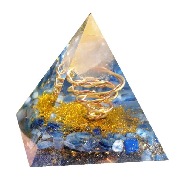 Pyramide Orgone Quartz Rose avec Kyanite et cuivre|16,19 €|OKKO MODE