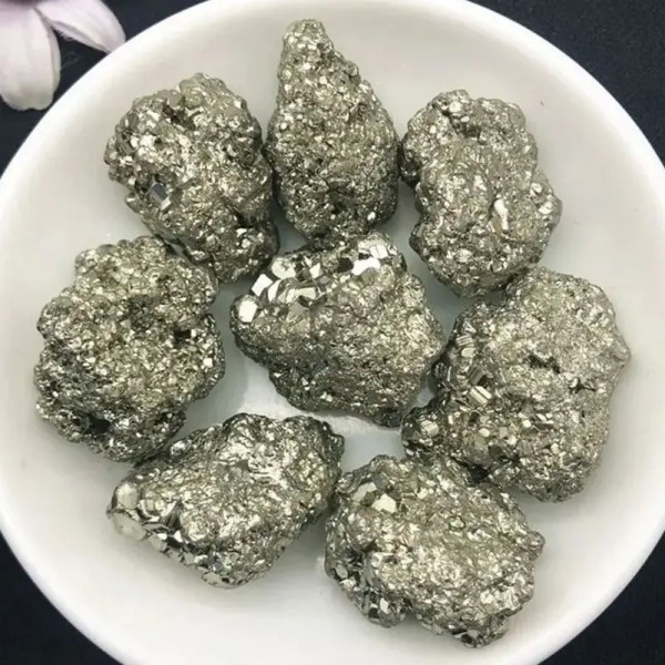 Clip de Pyrite Naturelle, Pierre Irrégulière Haute Qualité pour Massage et Décoration Maison|12,59 €|OKKO MODE