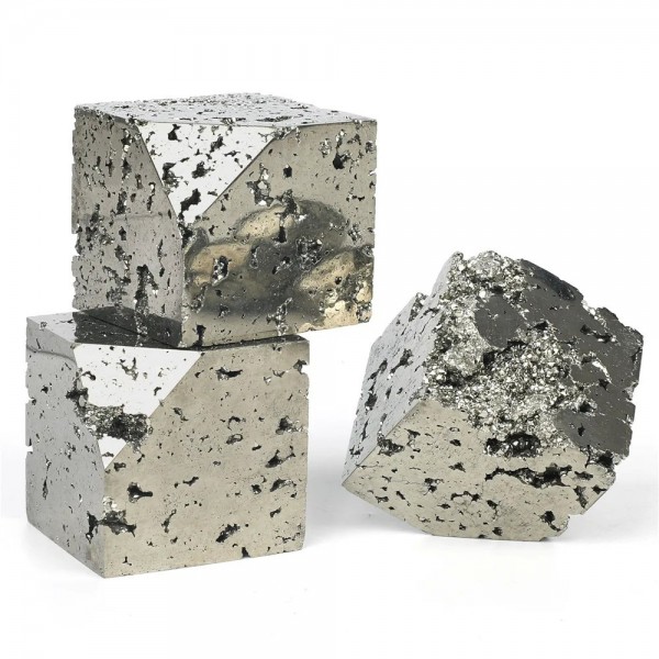 Pépite en Pyrite naturelles Cube, énergie guérison minéraux spécimen décoration|170,99 €|OKKO MODE