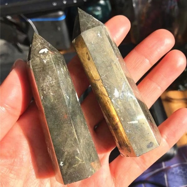 Baguette Pyrites Naturelle en Cuivre Rare, Citrotour de Guérison|10,79 €|OKKO MODE