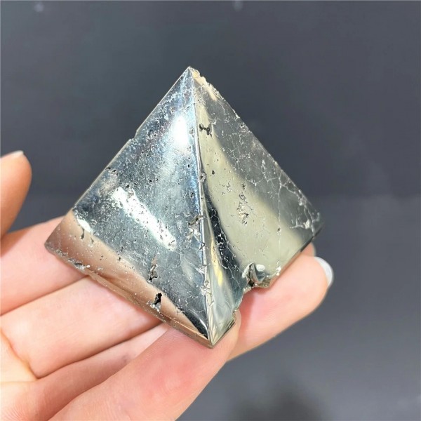 Cristaux de roche en Pyrite de fer naturelle, pyramide Drusy, Quartz - spécimen spirituel|39,59 €|OKKO MODE