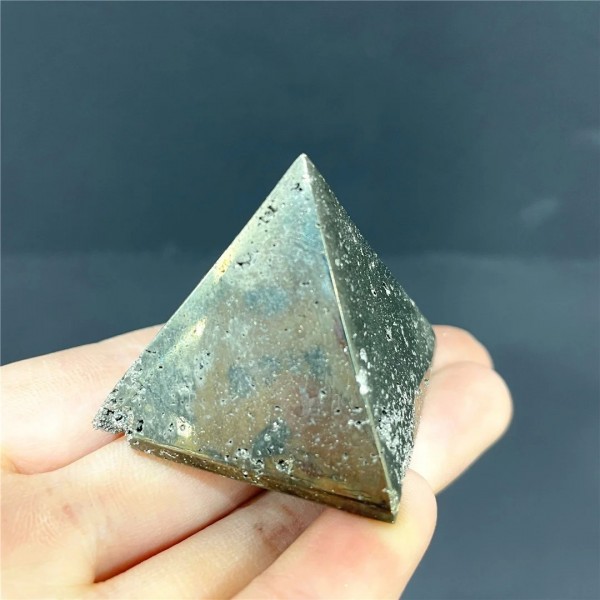 Cristaux de roche en Pyrite de fer naturelle, pyramide Drusy, Quartz - spécimen spirituel|39,59 €|OKKO MODE