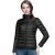 Parka légère en duvet pour femme, manteau monochrome col montant | €26.09 | OKKO MODE