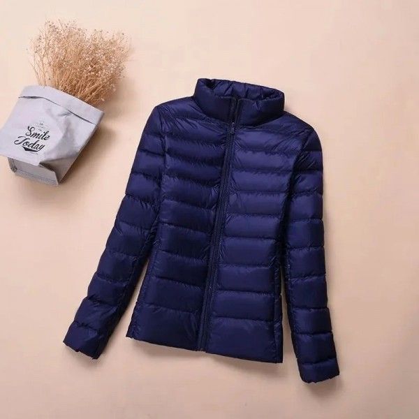 Doudoune courte à capuche pour femme, parkas à col montant et coton chaud|16,19 €|OKKO MODE