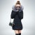Veste d'Hiver Slim en Coton Rembourré pour Femme, Manteau Long et Chaud | $30.49 | OKKO MODE