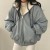 Manteau à capuche double face pour femme, parka zippée épaisse, style coréen décontracté hiver | 36,89 € | OKKO MODE