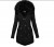 Parka à capuche mi-longue pour femme avec col en fourrure, veste en coton chaud | 21,45 $ | OKKO MODE