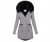 Parka à capuche mi-longue pour femme avec col en fourrure, veste en coton chaud | 21,45 $ | OKKO MODE