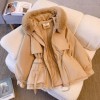 Parkas à capuche rembourrés en coton pour femmes, manteau chaud en peluche|16,19 €|OKKO MODE