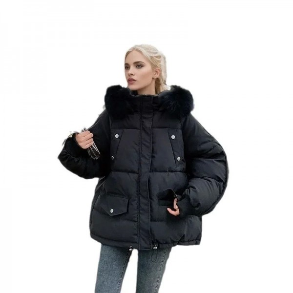 Manteau rembourré en coton pour femme, veste en duvet, parka coupe Aadt|28,04 €|OKKO MODE