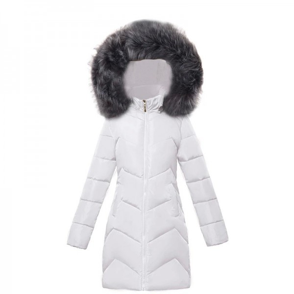 Parka longue à capuche en fausse fourrure pour femmes, veste chaude 7XL|30,59 €|OKKO MODE