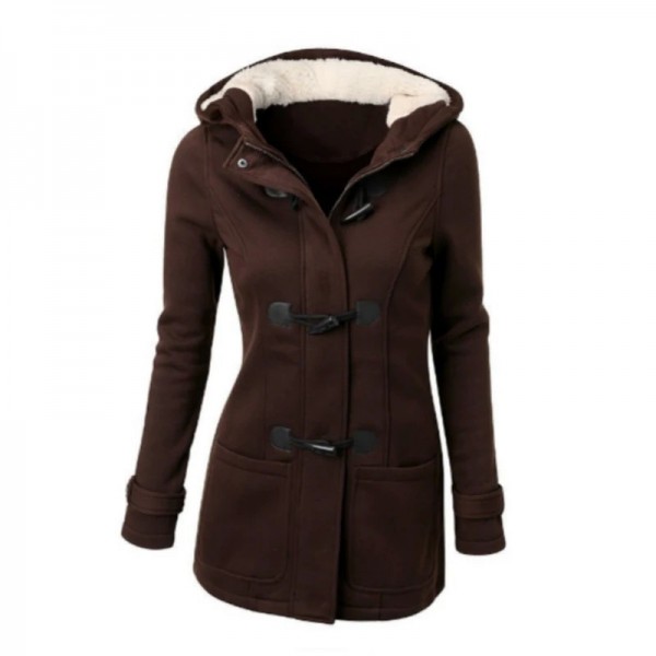 Manteau Long à capuche pour femme, veste de base and parka|17,09 €|OKKO MODE