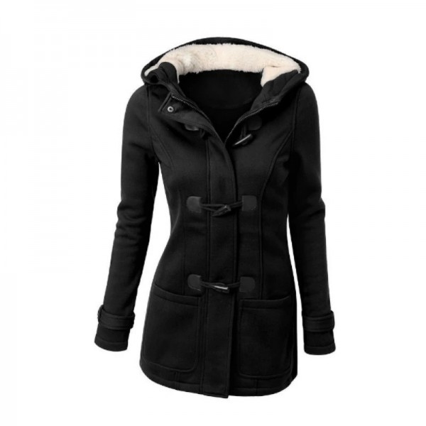 Manteau Long à capuche pour femme, veste de base and parka|17,09 €|OKKO MODE