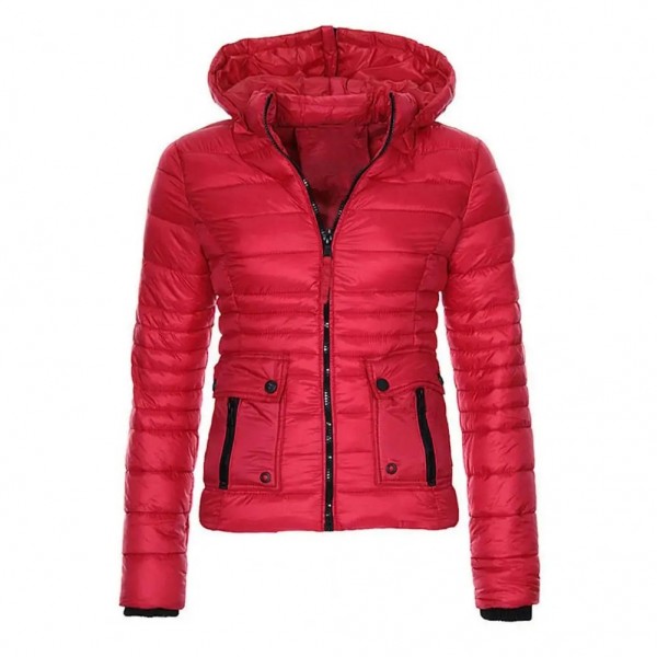 Parka rembourrée en coton 2023 pour femme, veste d'hiver longue et chaude|16,91 €|OKKO MODE