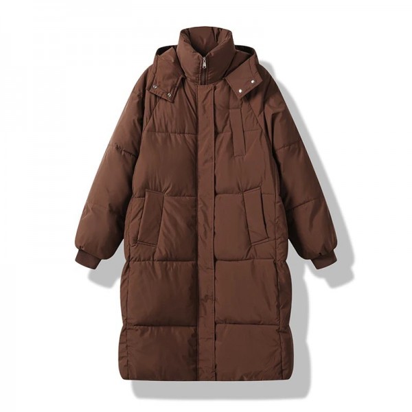 Parkas longs à capuche pour femmes, vestes chaudes, manteau coupe-vent, vêtements d'extérieur décontractés pour femme|31,07 €|OKKO MODE