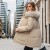 Manteau en duvet de coton décontracté pour femme, veste longue rembourrée épaisse, parkas d'hiver, noir, beige, marron | €38.69 | OKKO MODE