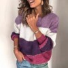 Pull ras du cou à manches longues pour femmes, pull en tricot, haut chaud, vêtements décontractés, mode coréenne vintage|16,19 €|OKKO MODE