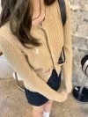 Cardigans en cachemire à simple boutonnage pour femmes, pull à col rond, automne, hiver, nouveau 2024|29,69 €|OKKO MODE