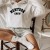 Sweat à Capuche en Polyester à Manches sulf Femme, Streetwear NEWYORK Imprimées, Vêtement d'Hiver | $5.35 | OKKO MODE