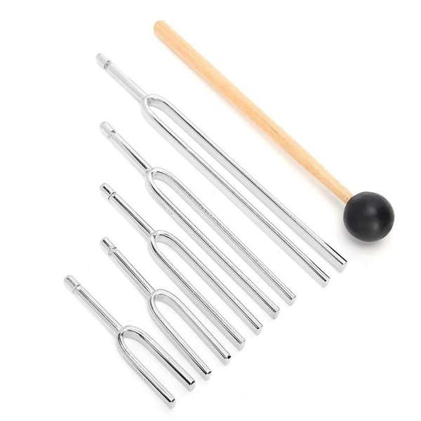 Ensemble d'outils de guérison sonore de diapason en alliage d'aluminium, 128HZ, 256HZ, 512HZ, 1024HZ, 2048HZ|8,00 €|OKKO MODE