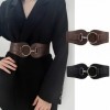 Ceinture large élastique en cuir pour femme, boucle ardillon sauvage, mode vintage luxe|3,59 €|OKKO MODE