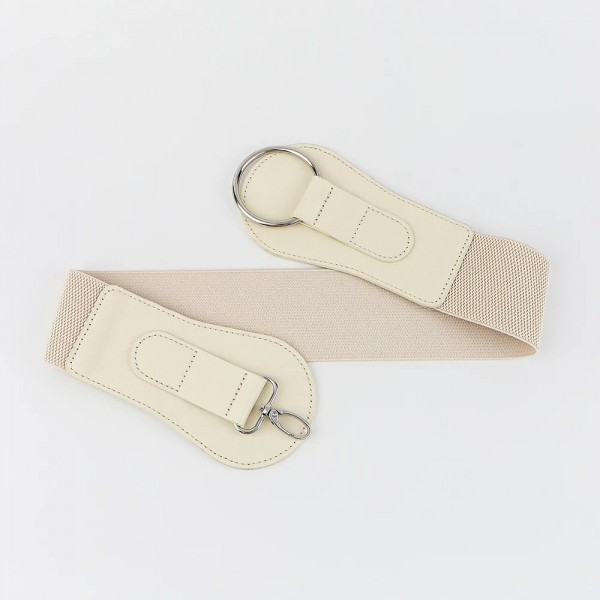 Ceinture large élastique en cuir pour femme, boucle ardillon sauvage, mode vintage luxe|3,59 €|OKKO MODE