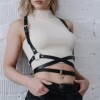 Ceinture Sangles de taille en cuir PU pour femmes et filles, ceinture corset, haut de bondage corp|4,49 €|OKKO MODE