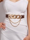 Ceinture à chaîne avec boucle amovible pour femme, tendance et à la mode|1,98 €|OKKO MODE