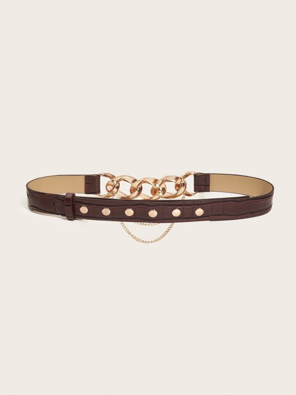 Ceinture à chaîne avec boucle amovible pour femme, tendance et à la mode|1,98 €|OKKO MODE