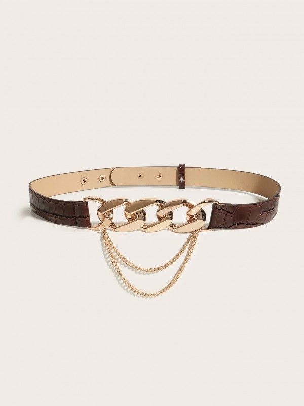 Ceinture à chaîne avec boucle amovible pour femme, tendance et à la mode|1,98 €|OKKO MODE