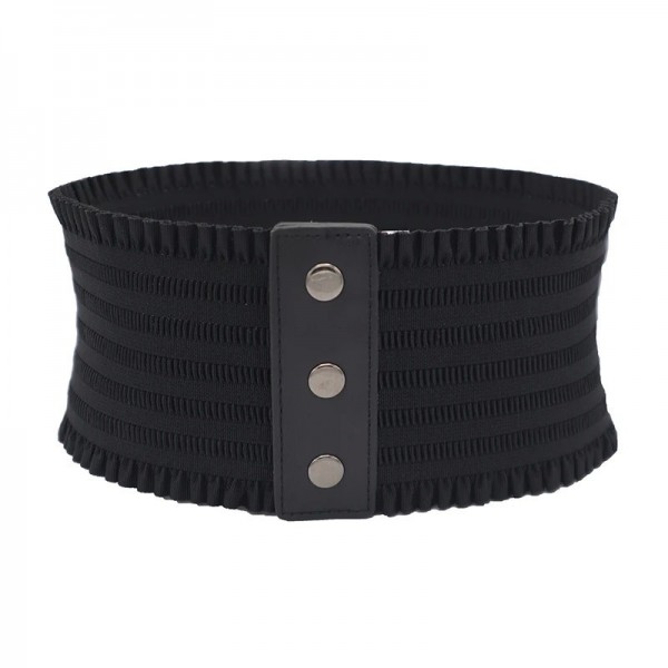 Ceinture large à volants pour femme, triple structure élégante|2,00 €|OKKO MODE