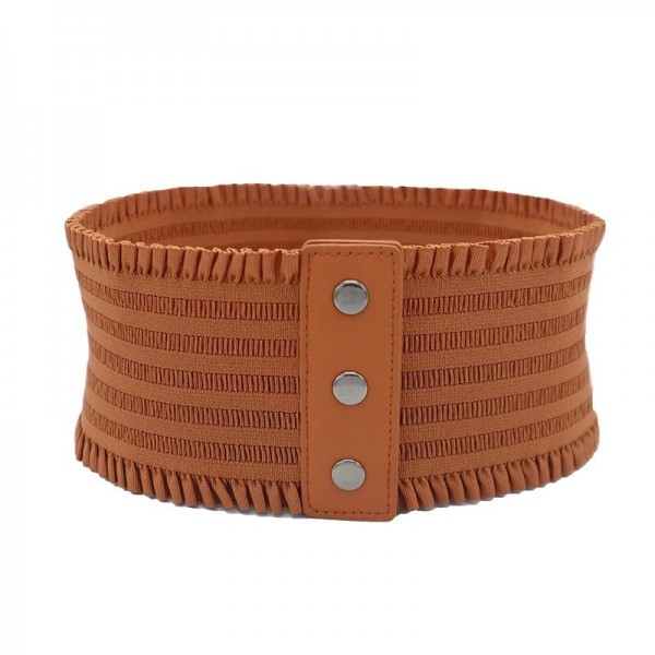 Ceinture large à volants pour femme, triple structure élégante|2,00 €|OKKO MODE