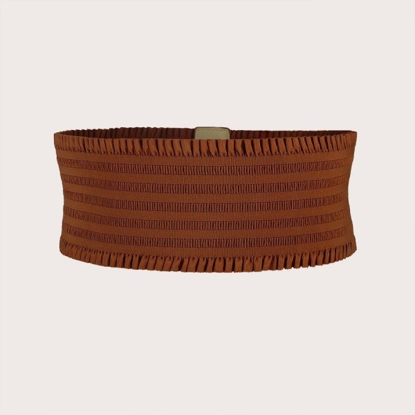 Ceinture large à volants pour femme, triple structure élégante|2,00 €|OKKO MODE