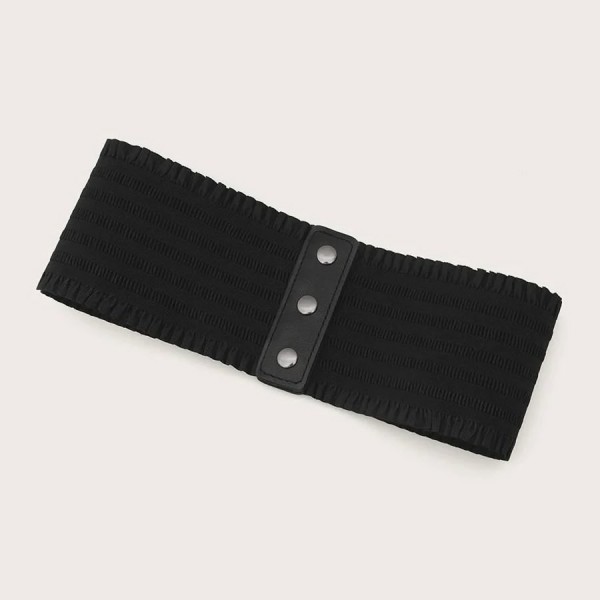 Ceinture large à volants pour femme, triple structure élégante|2,00 €|OKKO MODE